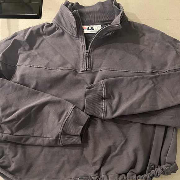 FILA Dark Gray High-Neck Pullover - Picture 2 of 2